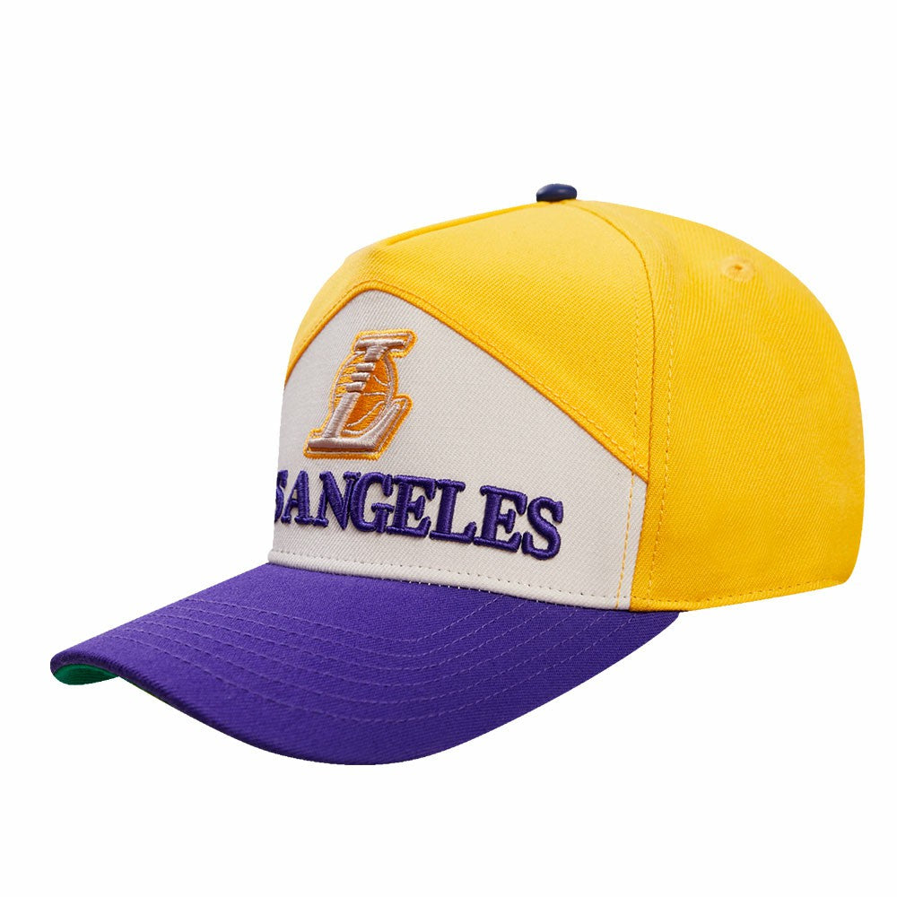 Los Angeles Lakers Pro Standard Pinch Chevron Adjustable Hat Gold/Purple - NBA