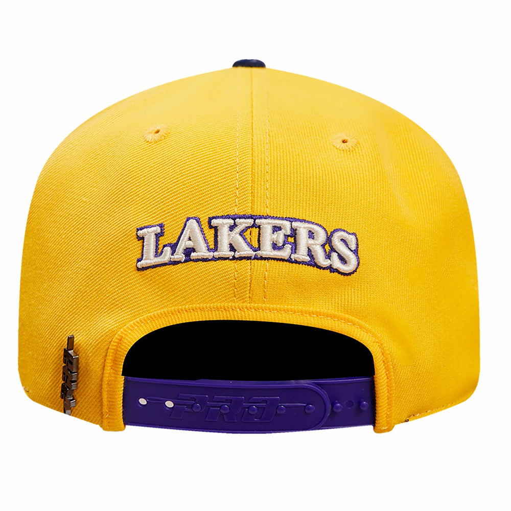 Los Angeles Lakers Pro Standard Pinch Chevron Adjustable Hat Gold/Purple - NBA