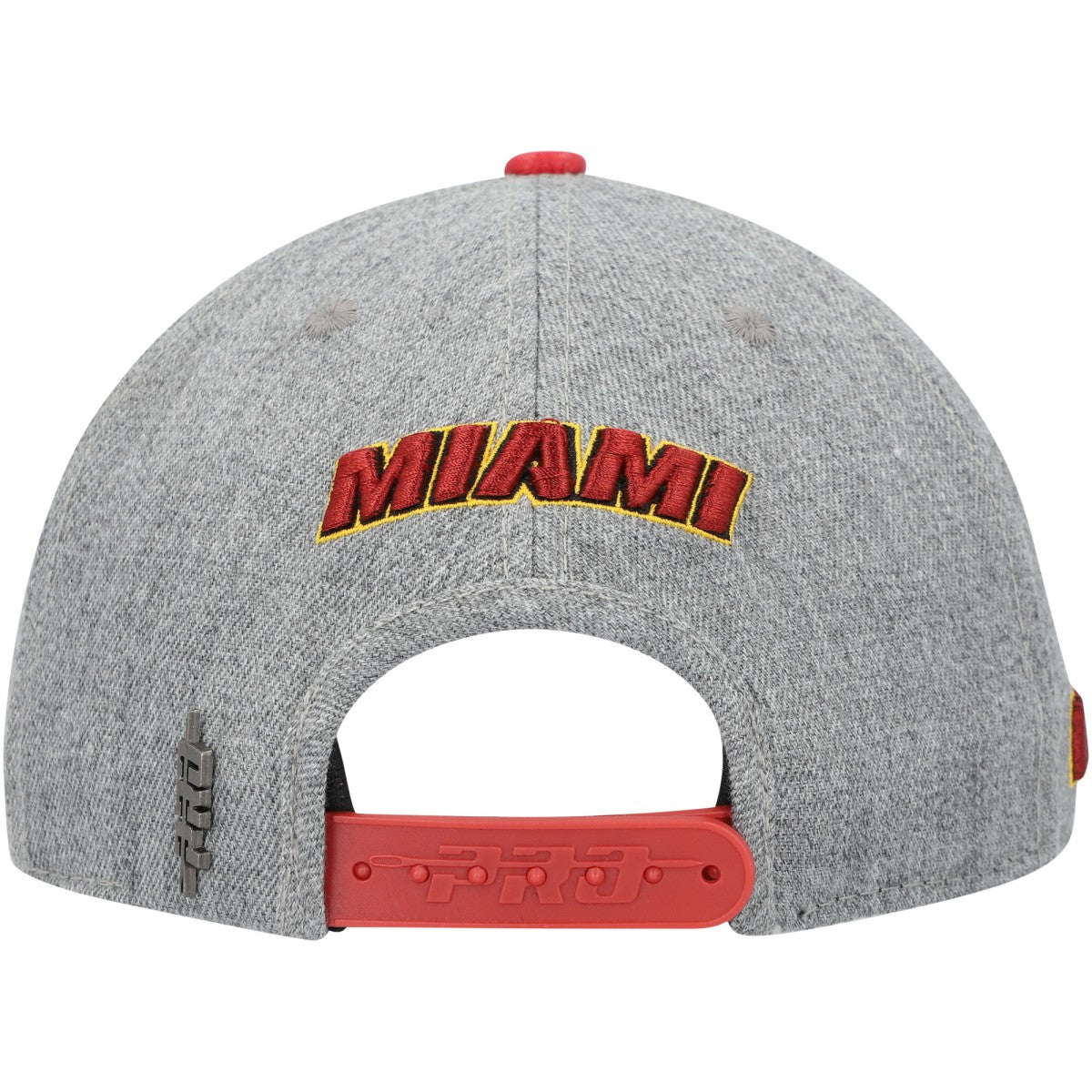 Miami Heat Pro Standard Classic Logo Two-Tone Snapback Hat Gray/Red - NBA