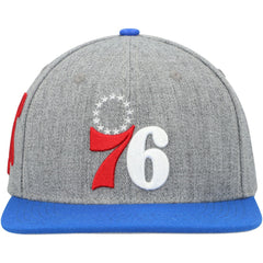 Philadelphia 76ers Pro Standard Classic Logo Two-Tone Snapback Hat Gray/Royal - NBA