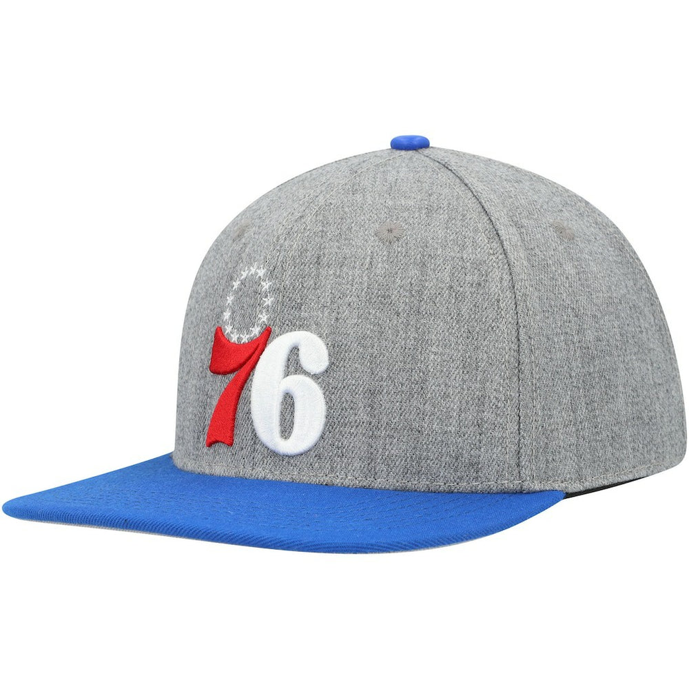 Philadelphia 76ers Pro Standard Classic Logo Two-Tone Snapback Hat Gray/Royal - NBA