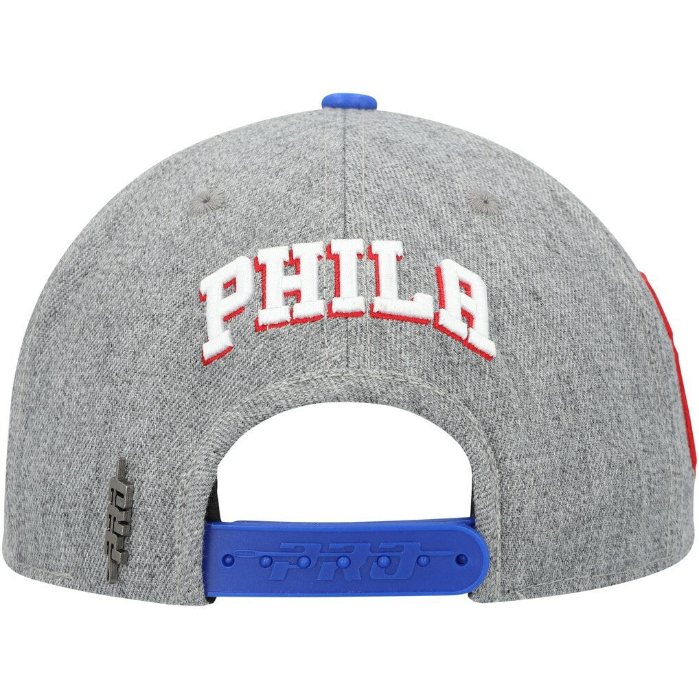 Philadelphia 76ers Pro Standard Classic Logo Two-Tone Snapback Hat Gray/Royal - NBA