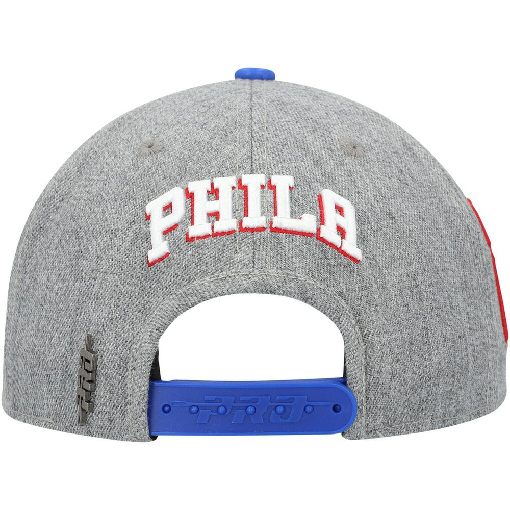 Philadelphia 76ers Pro Standard Classic Logo Two-Tone Snapback Hat Gray/Royal - NBA