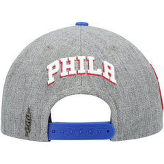Philadelphia 76ers Pro Standard Classic Logo Two-Tone Snapback Hat Gray/Royal - NBA