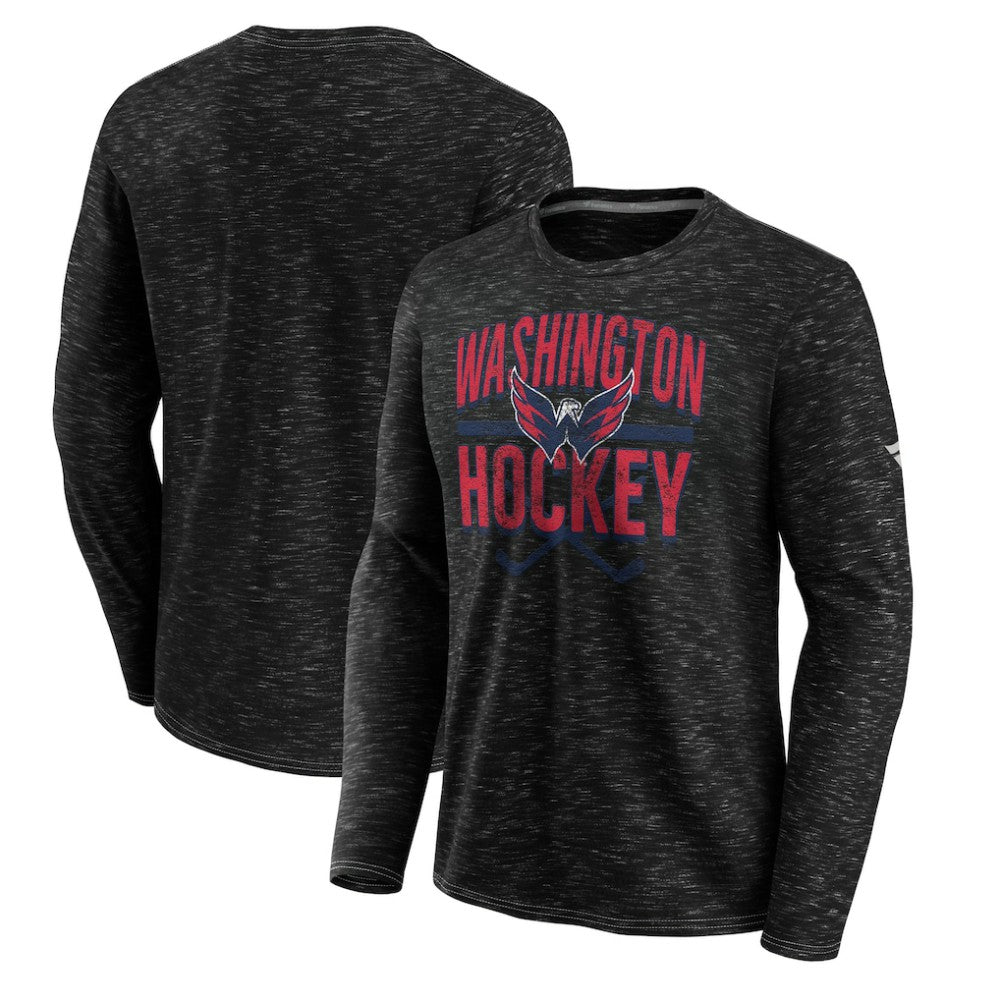 Washington Capitals Fanatics Iced Out Long Sleeve T-Shirt - Gray - NHL