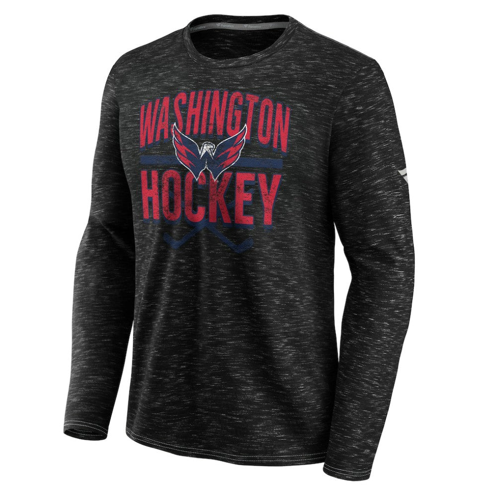 Washington Capitals Fanatics Iced Out Long Sleeve T-Shirt - Gray - NHL