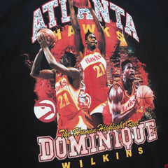 Dominique Wilkins Atlanta Hawks Hardwood Classics Bling Concert Player T-Shirt Black - NBA
