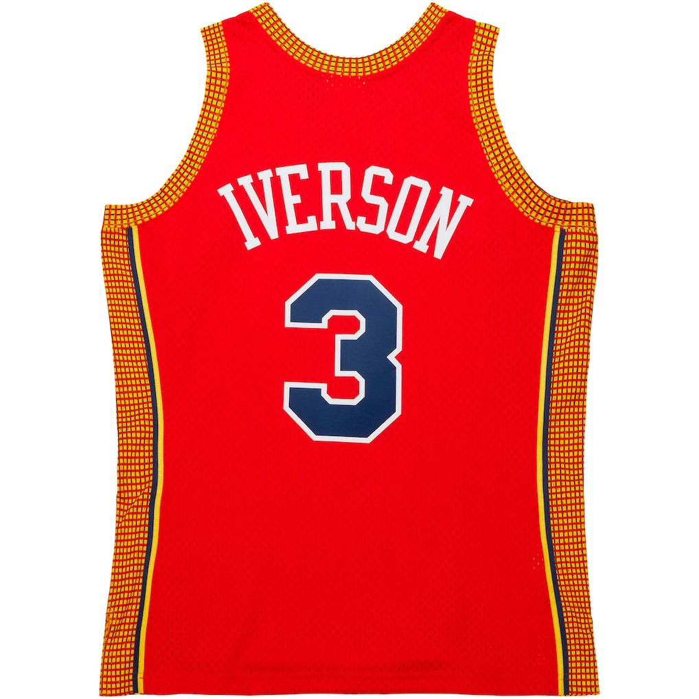 Allen Iverson Philadelphia 76ers 2004/05 Hardwood Classics Swingman Jersey Red - NBA