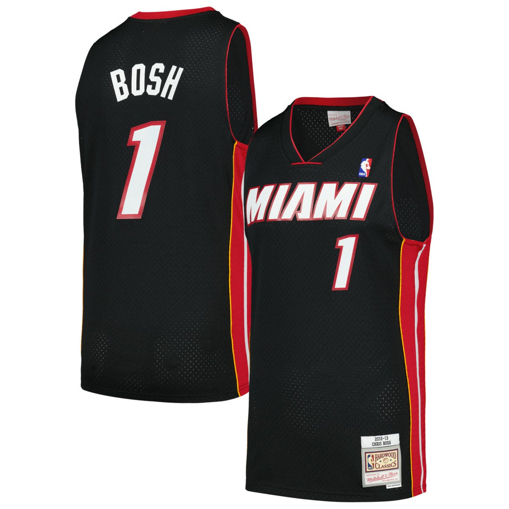 Chris Bosh Miami Heat 2012/13 Hardwood Classics Swingman Jersey Black - NBA