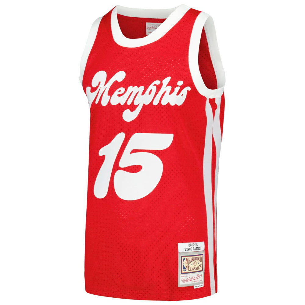 Vince Carter Memphis Grizzlies 2015/16 Hardwood Classics Swingman Jersey Red - NBA