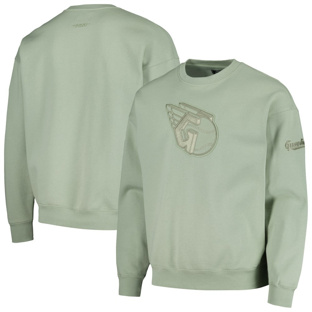 Cleveland Guardians Pro Standard Neutral Drop Shoulder Pullover Sweatshirt - MLB