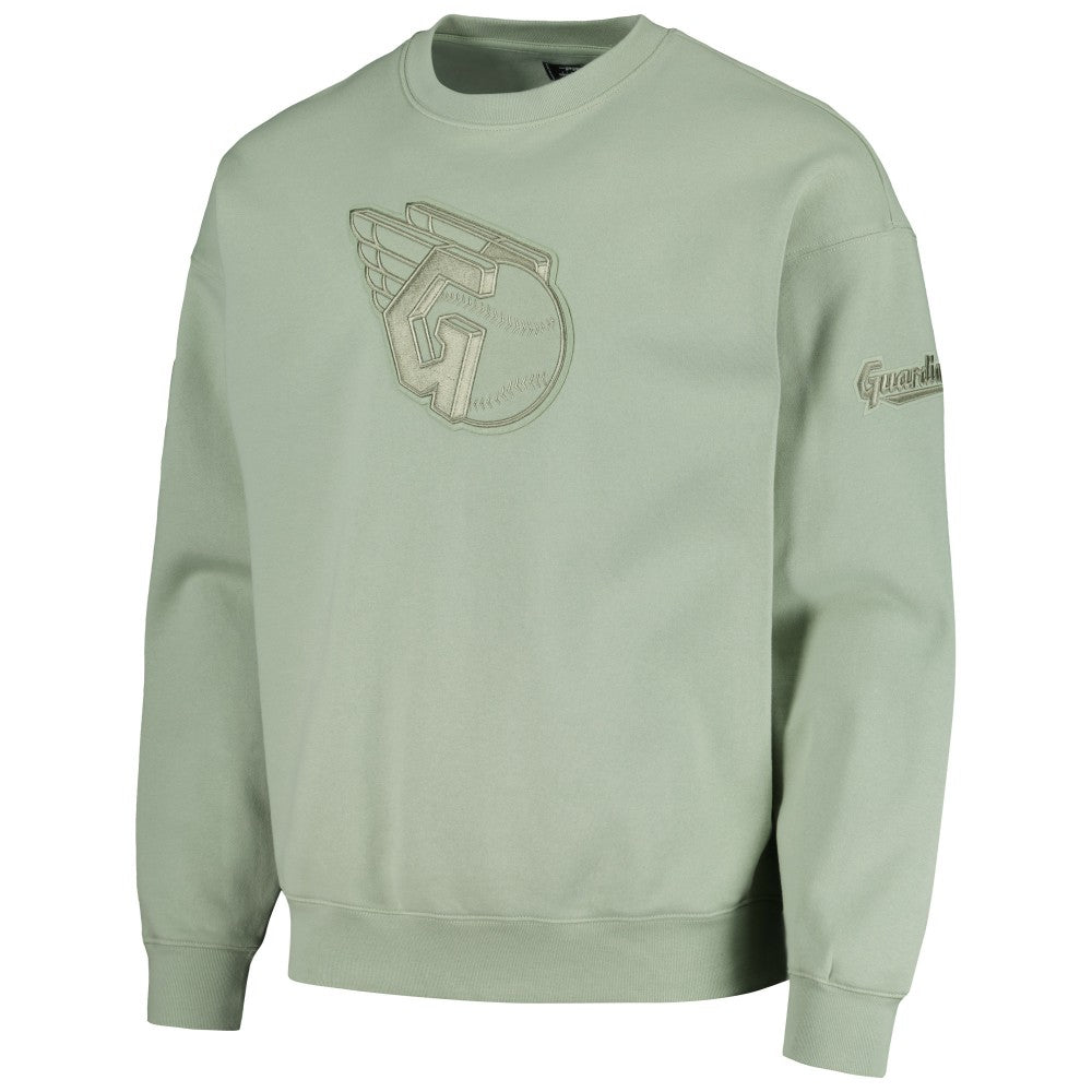 Cleveland Guardians Pro Standard Neutral Drop Shoulder Pullover Sweatshirt - MLB