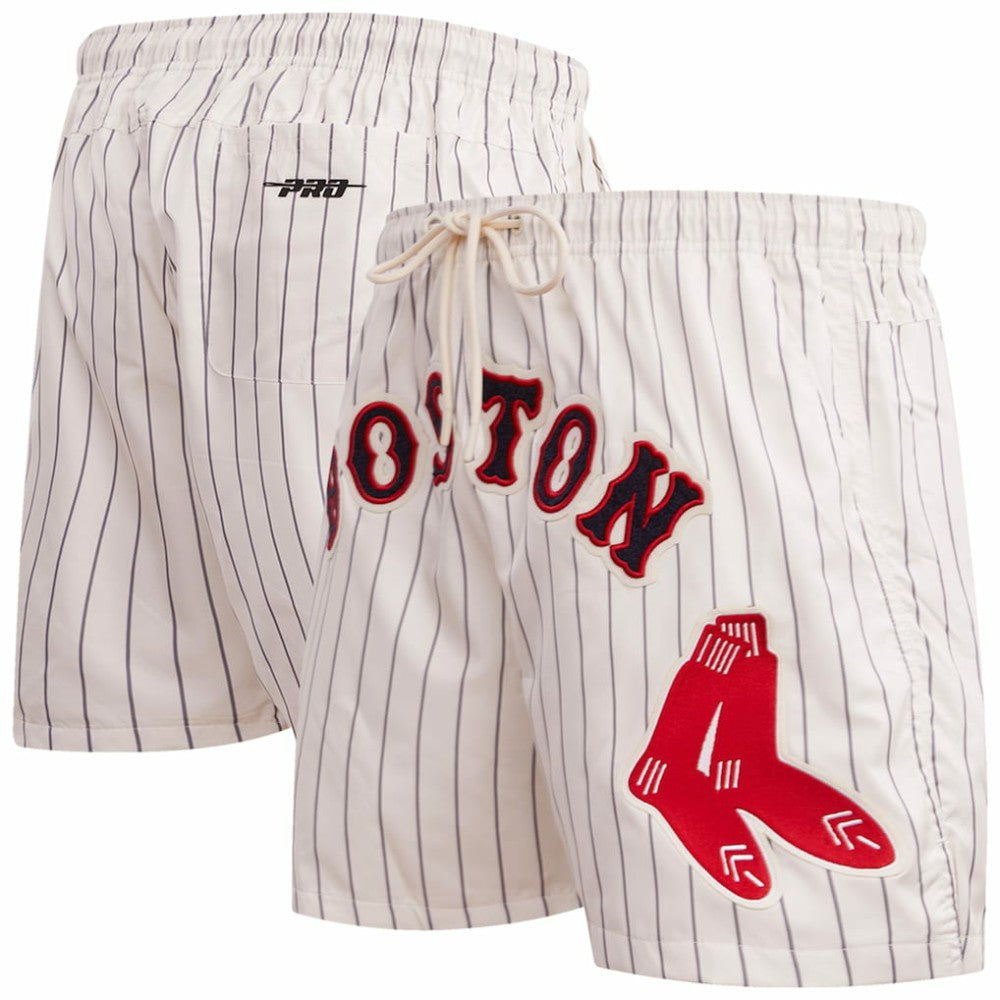 Boston Red Sox Pro Standard Pinstripe Retro Classic Woven Shorts - MLB