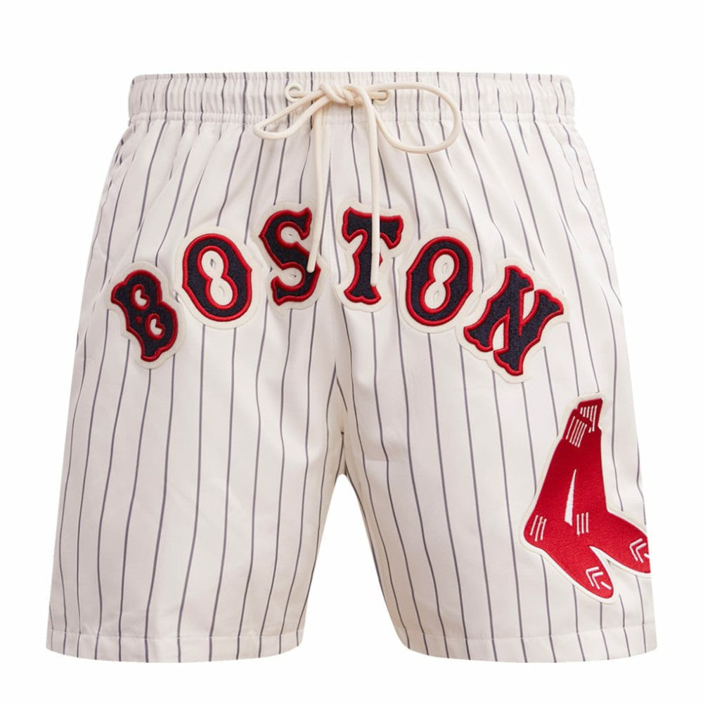 Boston Red Sox Pro Standard Pinstripe Retro Classic Woven Shorts - MLB