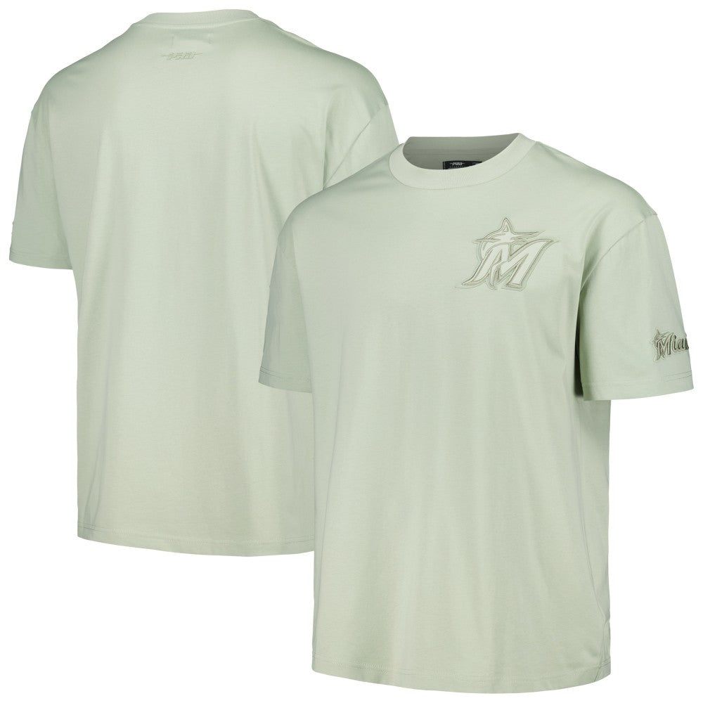 Miami Marlins Pro Standard Oversized Neutral CJ Dropped Shoulders T-Shirt - MLB