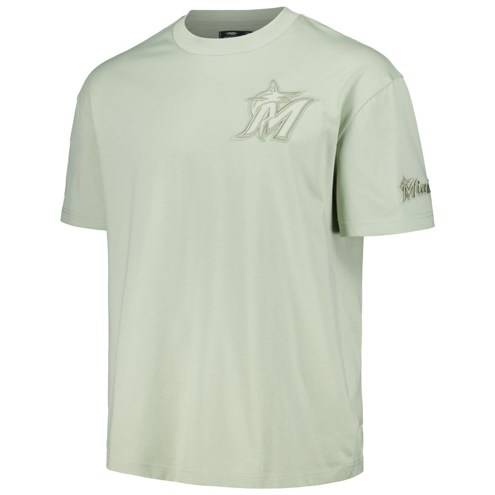 Miami Marlins Pro Standard Oversized Neutral CJ Dropped Shoulders T-Shirt - MLB