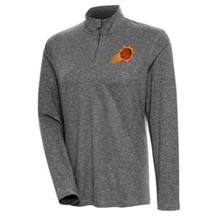 Phoenix Suns Antigua Women's Confront Quarter-Zip Pullover Top Heather Black - NBA