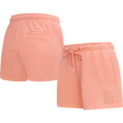 Los Angeles Dodgers Pro Standard Women's Neutral Fleece Shorts - MLB