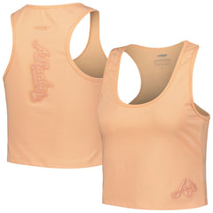 Atlanta Braves Pro Standard Women's Neutral Fitted Racerback Tank Top - MLB