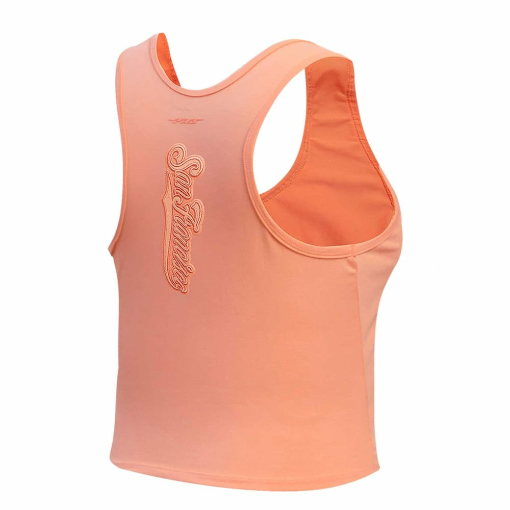 San Francisco Giants Pro Standard Women's Neutral Fitted Racerback Tank Top - MLB