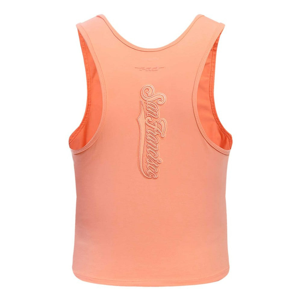 San Francisco Giants Pro Standard Women's Neutral Fitted Racerback Tank Top - MLB