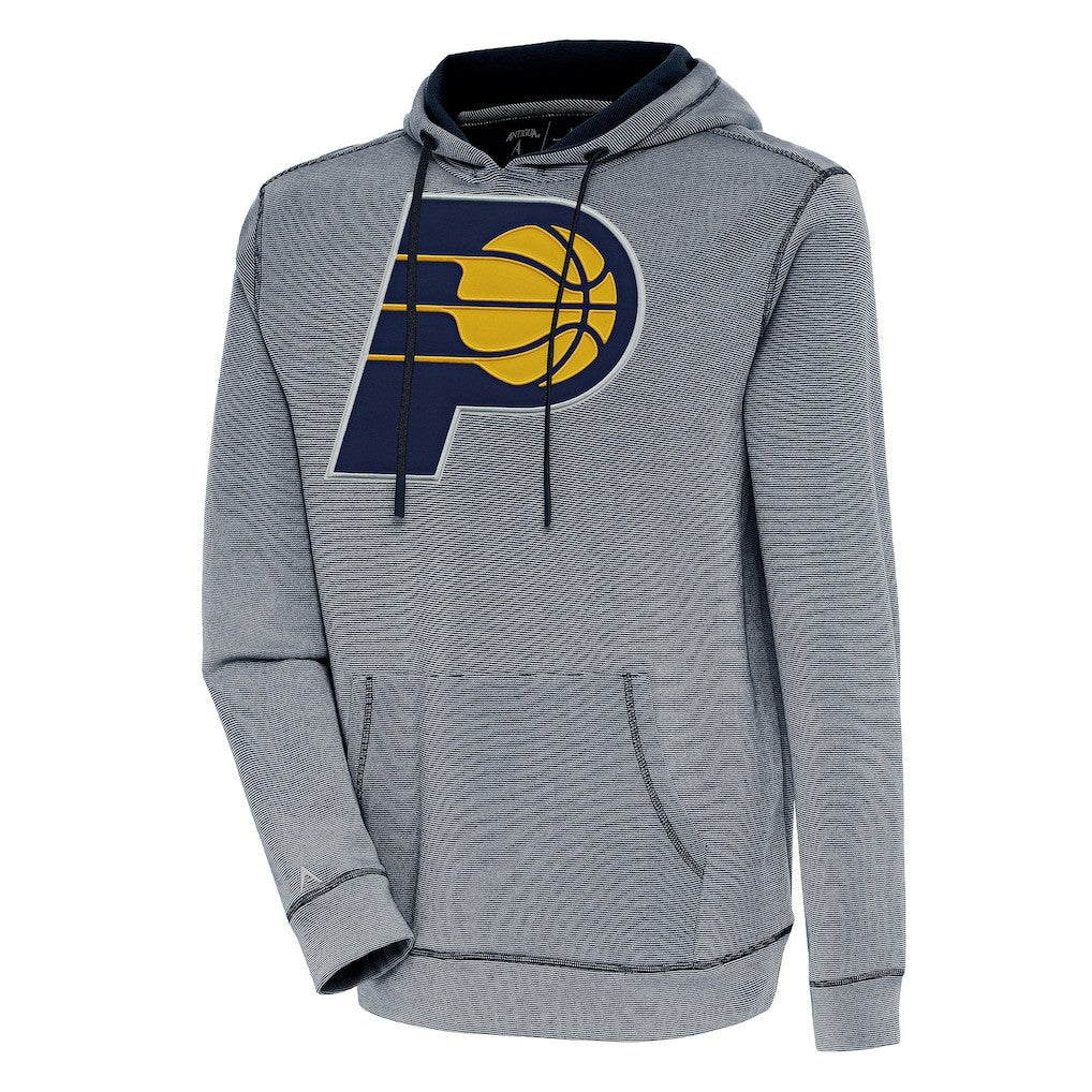 Indiana Pacers Antigua Axe Bunker Tri-Blend Pullover Hoodie Navy - NBA