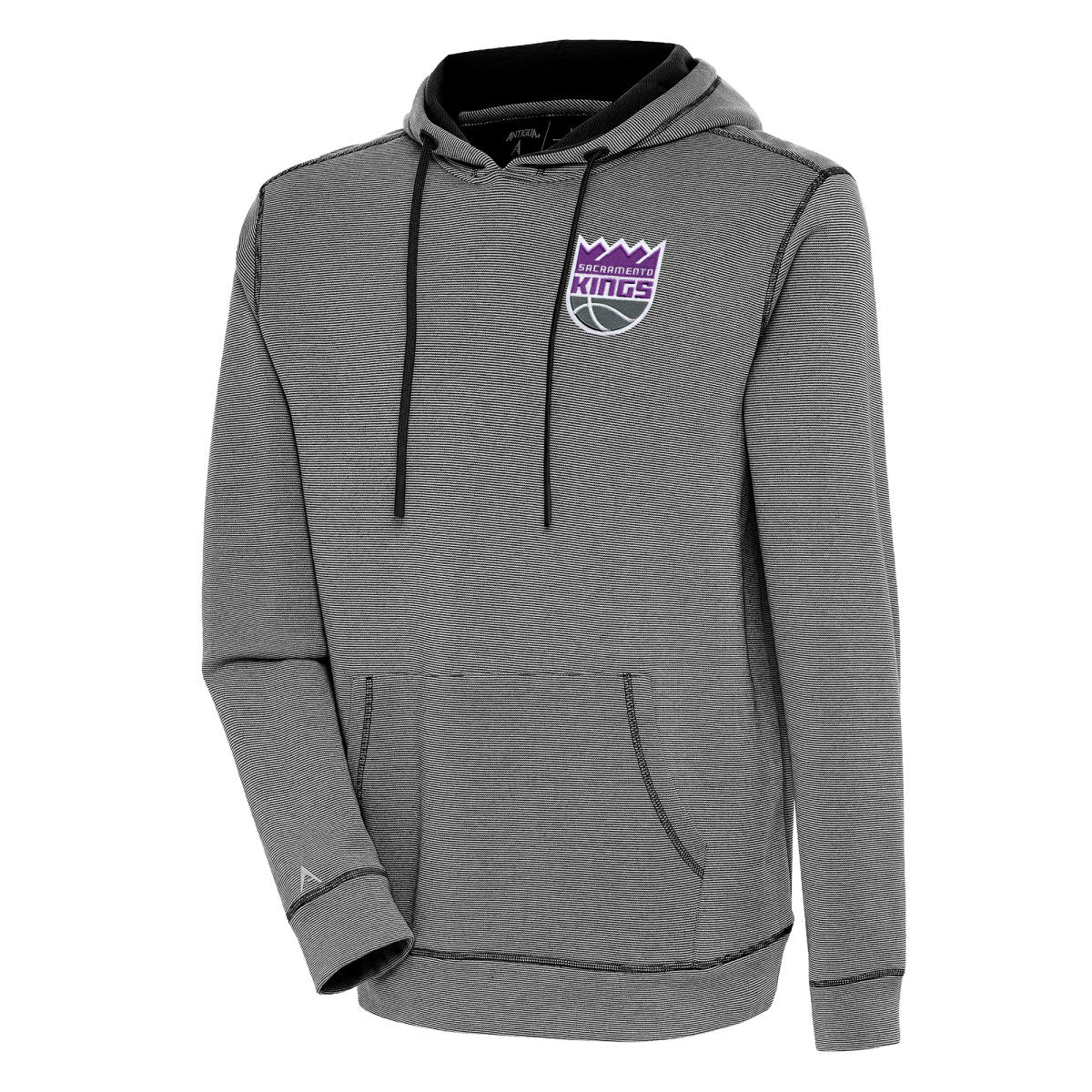 Sacramento Kings Antigua Axe Bunker Tri-Blend Pullover Hoodie Black - NBA