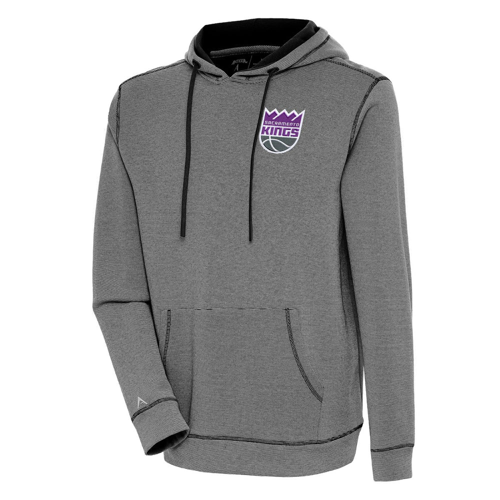 Sacramento Kings Antigua Axe Bunker Tri-Blend Pullover Hoodie Black - NBA