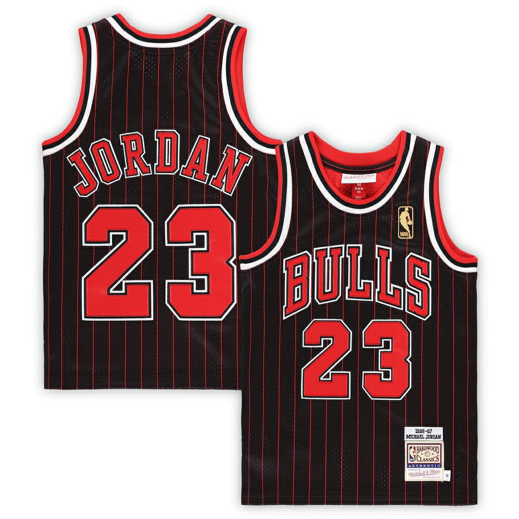 Michael Jordan Chicago Bulls Preschool 1996/97 Hardwood Classics Authentic Jersey Black - NBA
