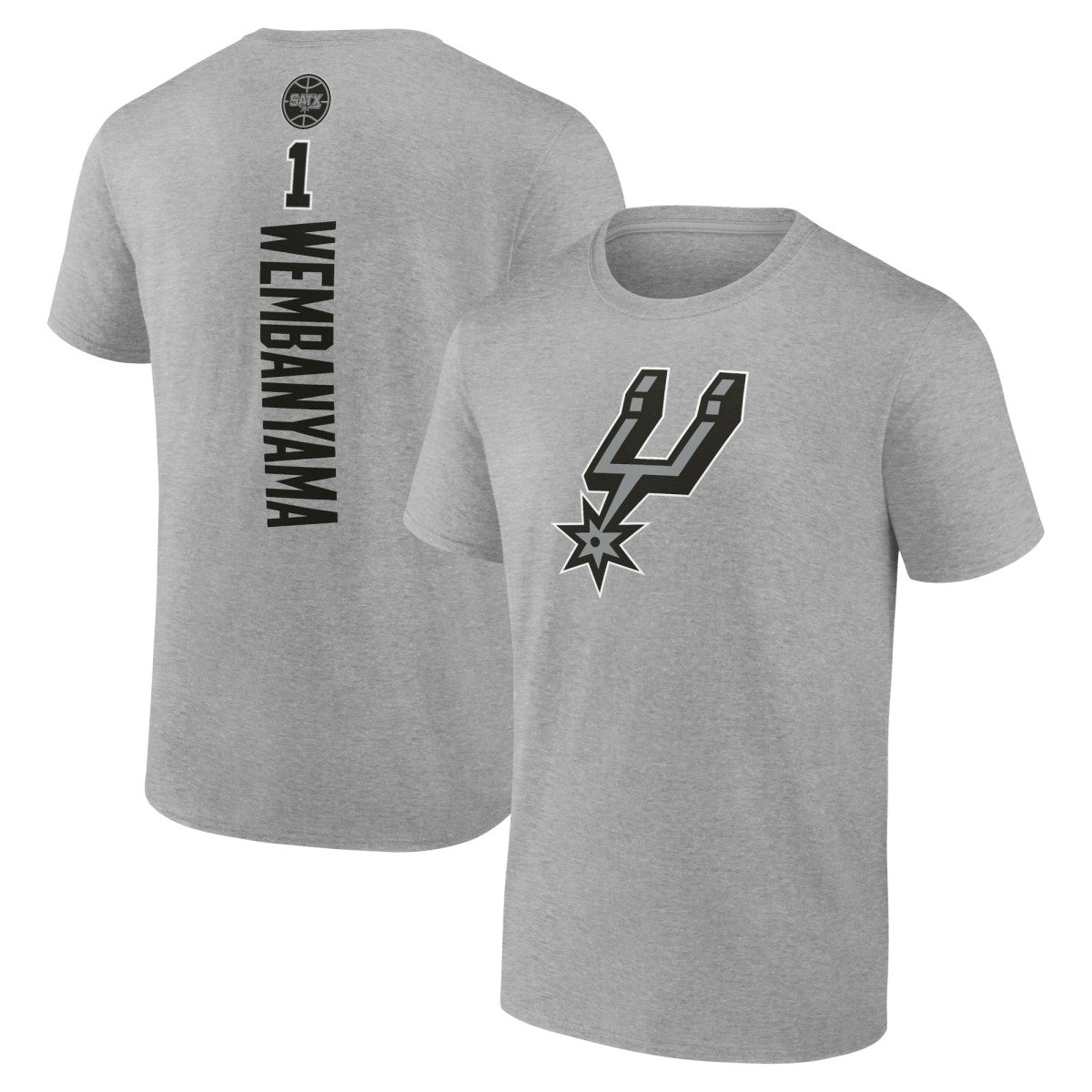Victor Wembanyama San Antonio Spurs Playmaker Name & Number T-Shirt Heather Gray - NBA