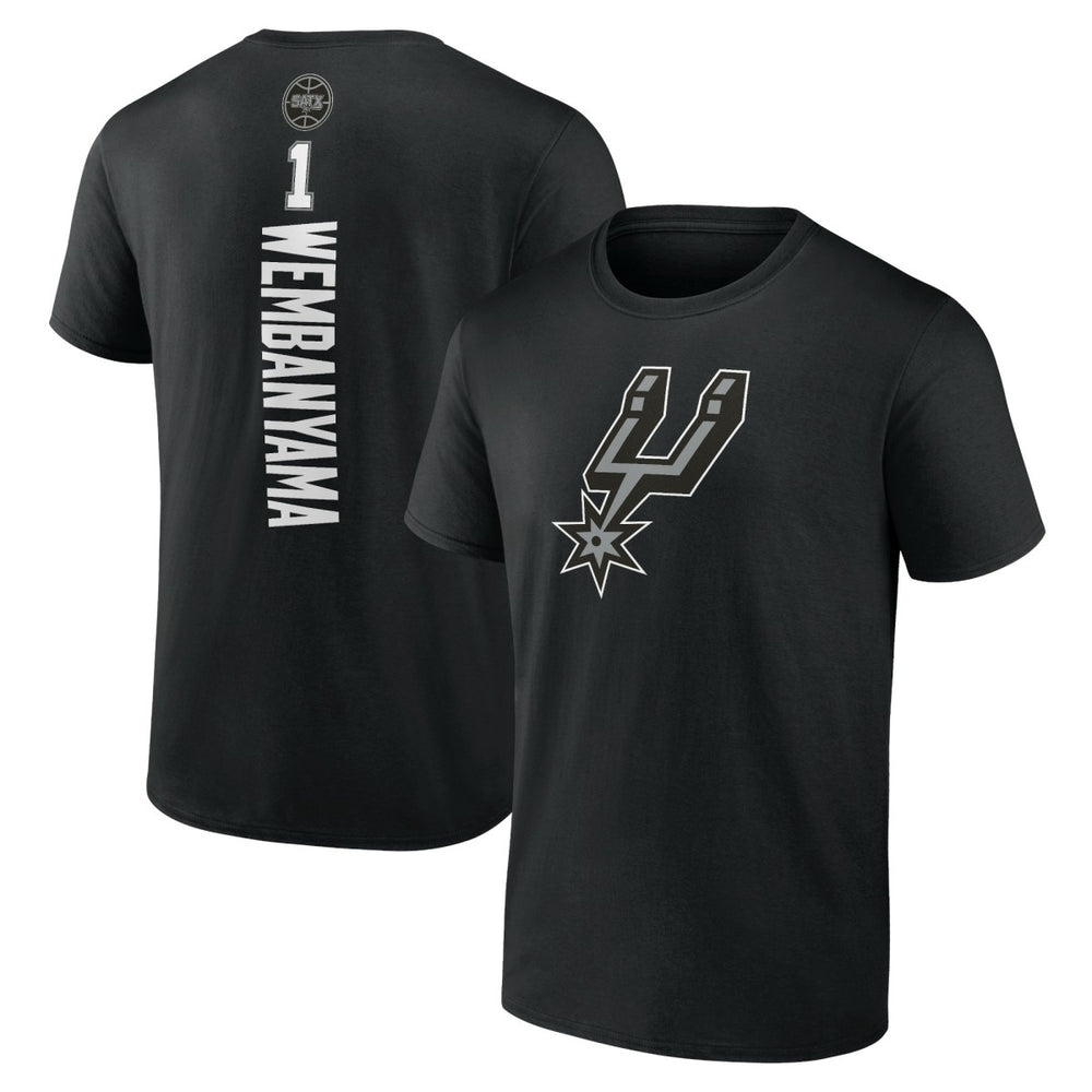 Victor Wembanyama San Antonio Spurs Playmaker Name & Number T-Shirt Black - NBA