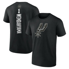 Victor Wembanyama San Antonio Spurs Playmaker Name & Number T-Shirt Black - NBA