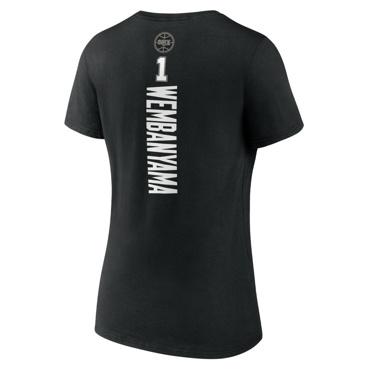 Victor Wembanyama San Antonio Spurs Women's Playmaker Name & Number V-Neck T-Shirt Black - NBA