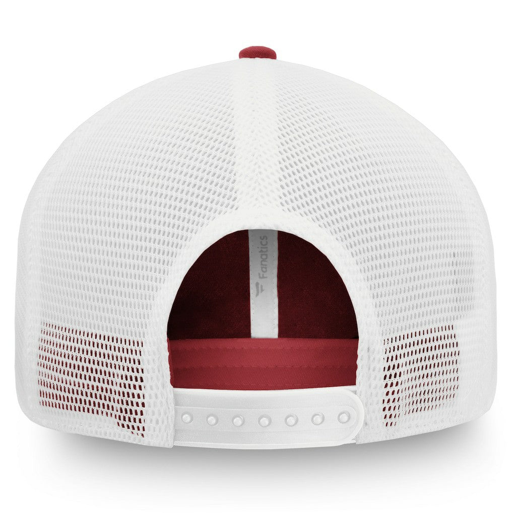 Arizona Cardinals Iconic Defender Trucker Adjustable Hat Cardinal/White | Fanatics