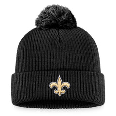 New Orleans Saints Women's Cuffed Knit Hat with Pom Black | Fanatics