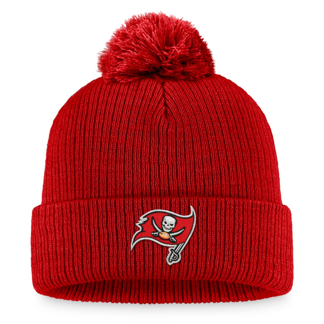 Tampa Bay Buccaneers Women's Cuffed Knit Hat with Pom Red | Fanatics