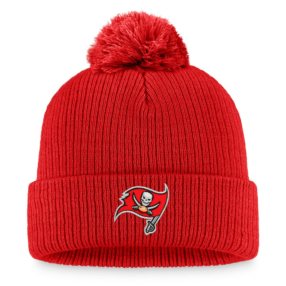 Tampa Bay Buccaneers Women's Logo Cuffed Knit Hat with Pom Cardinal | Fanatics