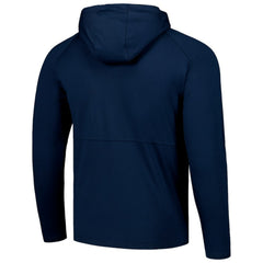 Tampa Bay Lightning Antigua Spikes Raglan Quarter-Zip Hoodie - Heather Navy - NHL