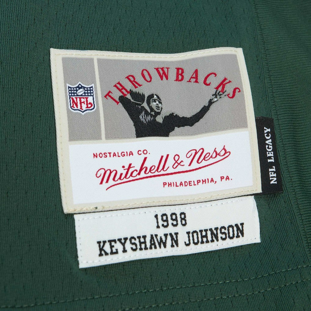 Keyshawn Johnson New York Jets Legacy Replica Jersey Green | Mitchell & Ness