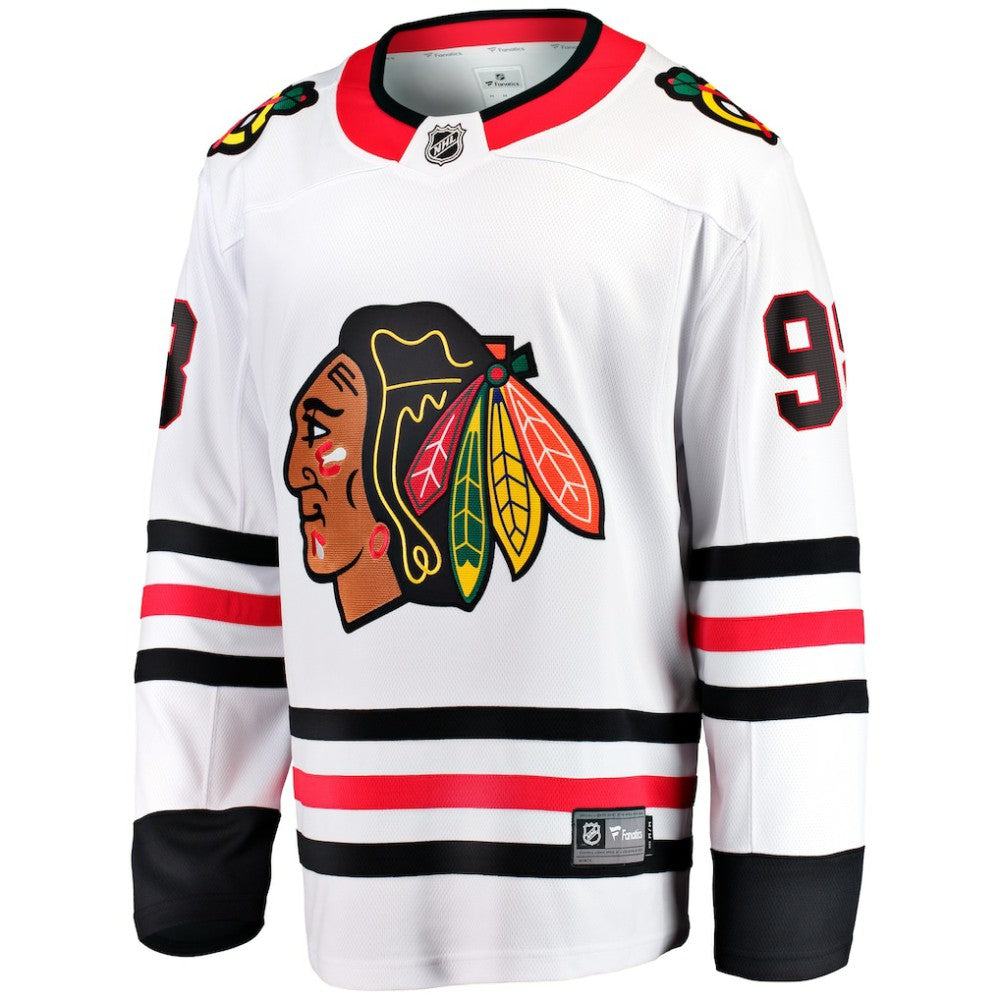 Connor Bedard Chicago Blackhawks Fanatics Away Breakaway Player Jersey - White - NHL