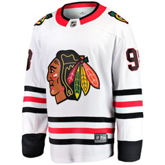 Connor Bedard Chicago Blackhawks Fanatics Away Breakaway Player Jersey - White - NHL