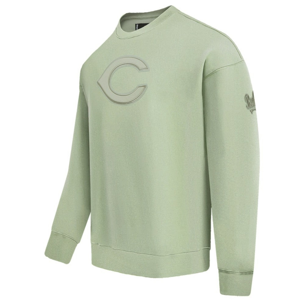 Cincinnati Reds Pro Standard Neutral Drop Shoulder Pullover Sweatshirt - MLB