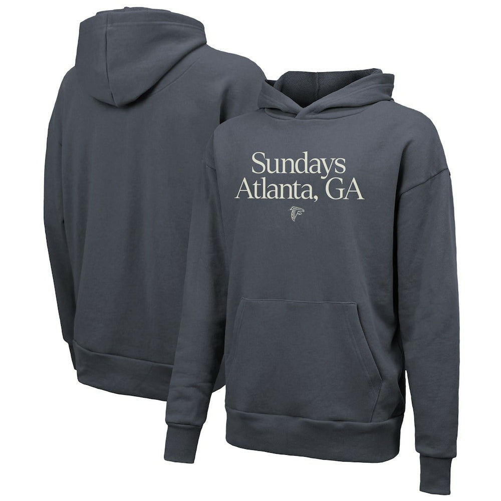 Atlanta Falcons Majestic Threads Unisex Sundays Pullover Hoodie Gray | NFL