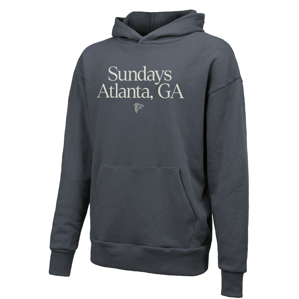 Atlanta Falcons Majestic Threads Unisex Sundays Pullover Hoodie Gray | NFL