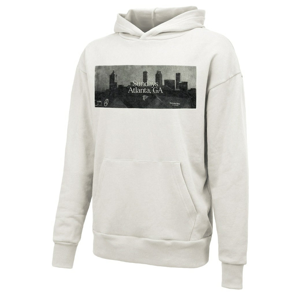 Atlanta Falcons Majestic Threads Unisex Sundays Skyline Pullover Hoodie White | NFL