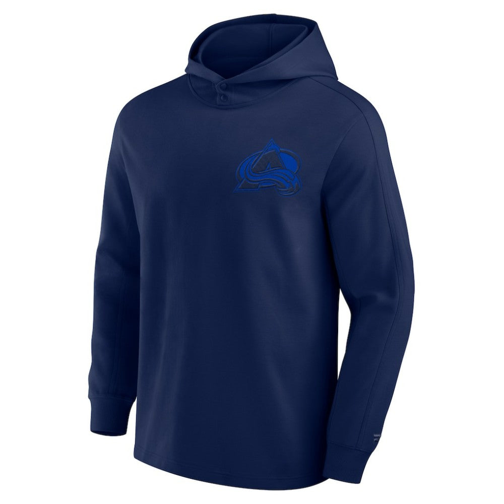 Colorado Avalanche Fanatics Elements Lightweight Tri-Blend Fleece Hoodie - Navy - NHL