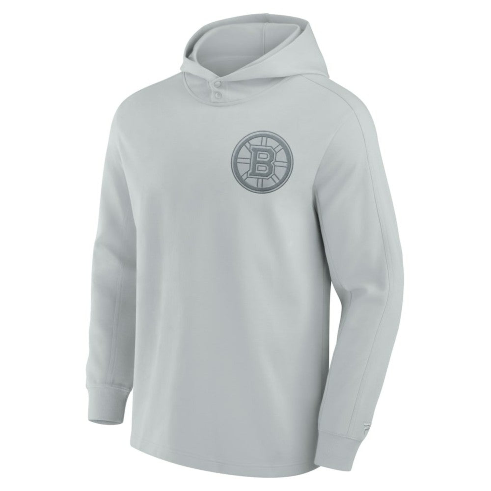 Boston Bruins Fanatics Elements Lightweight Tri-Blend Fleece Hoodie - Gray - NHL