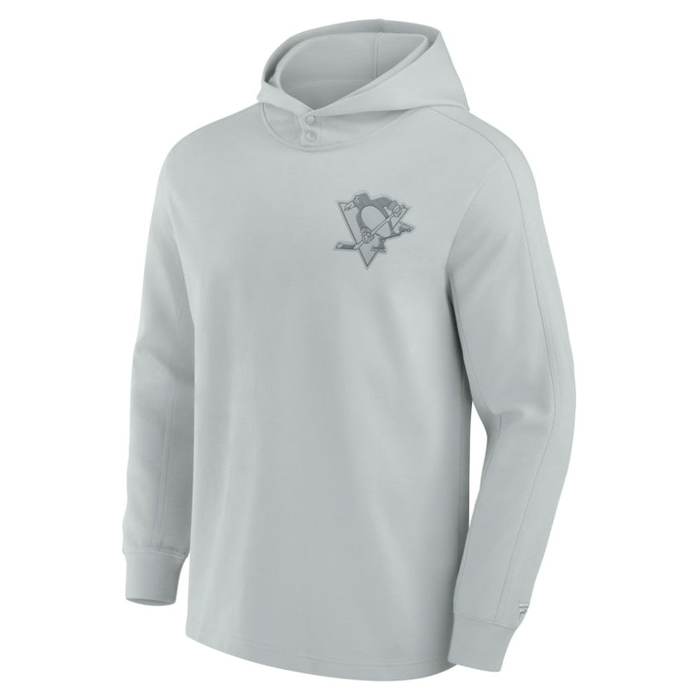 Pittsburgh Penguins Fanatics Elements Lightweight Tri-Blend Fleece Hoodie - Gray - NHL