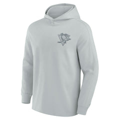 Pittsburgh Penguins Fanatics Elements Lightweight Tri-Blend Fleece Hoodie - Gray - NHL