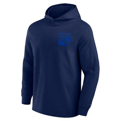 New York Rangers Fanatics Elements Lightweight Tri-Blend Fleece Hoodie - Navy - NHL